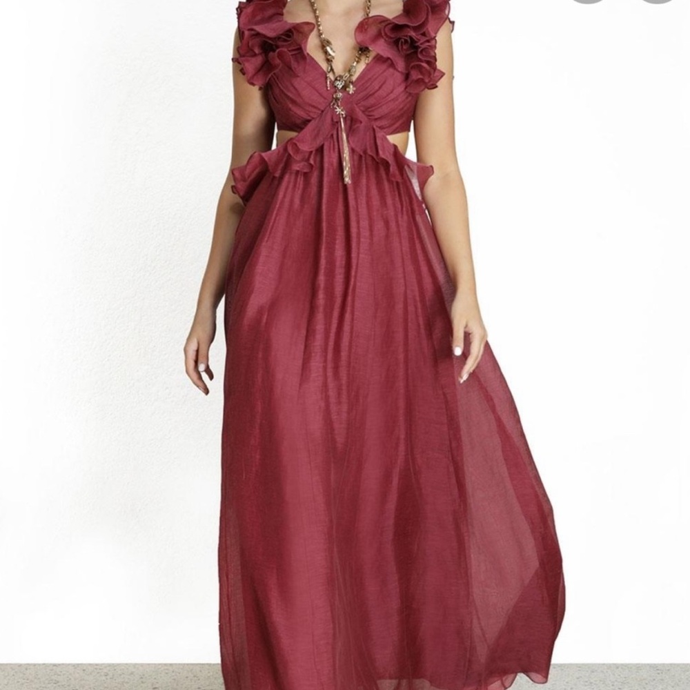Zimmermann ladybeetle linen and silk dress - worn once